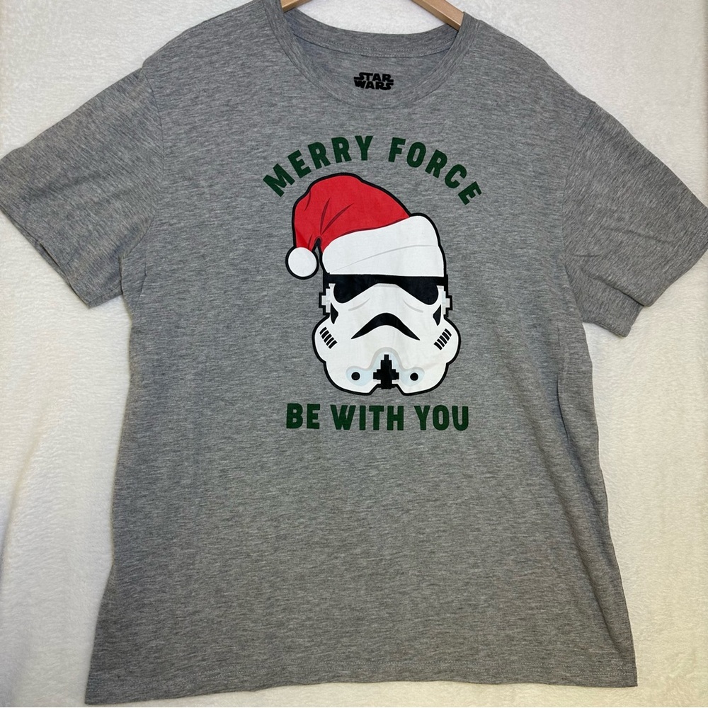 MAD Engine Star Wars Gray Christmas graphic t-shirt size XL Men - Picture 2 of 7